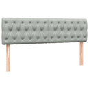 vidaXL világosszürke bársony rugós ágy matraccal 160x210 cm