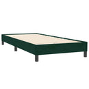 vidaXL sötétzöld bársony rugós ágy matraccal 80x220 cm