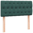 vidaXL sötétzöld bársony rugós ágy matraccal 90x220 cm