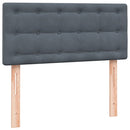 vidaXL sötétszürke bársony rugós ágy matraccal 80x210 cm