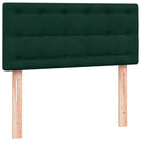 vidaXL sötétzöld bársony rugós ágy matraccal 80x220 cm