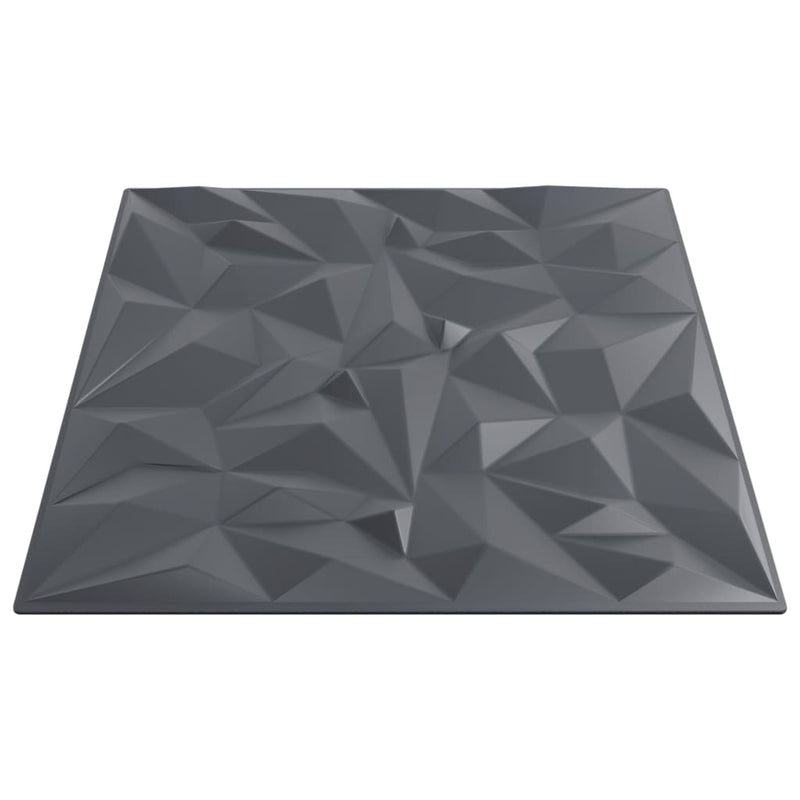 vidaXL 24 db szürke XPS ametisztmintás fali panel 50 x 50 cm 6 m²
