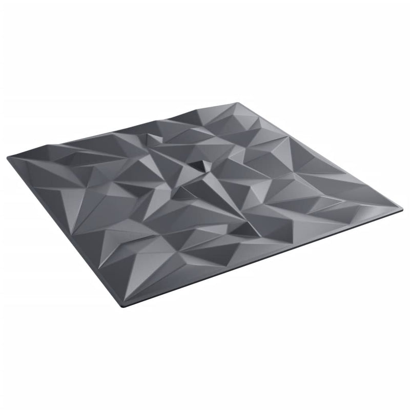 vidaXL 48 db szürke XPS ametisztmintás fali panel 50 x 50 cm 12 m²