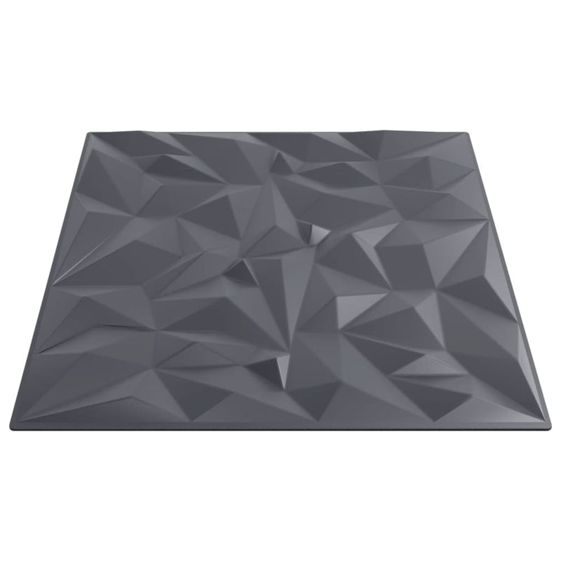 vidaXL 48 db szürke XPS ametisztmintás fali panel 50 x 50 cm 12 m²