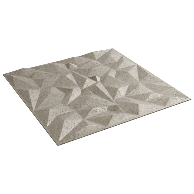 vidaXL 12 db betonmintás XPS ametisztmintás fali panel 50 x 50 cm 3 m²