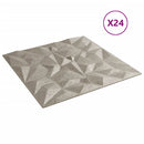 vidaXL 24 db betonmintás XPS ametisztmintás fali panel 50 x 50 cm 6 m²