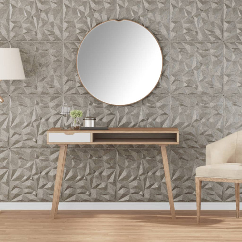 vidaXL 24 db betonmintás XPS ametisztmintás fali panel 50 x 50 cm 6 m²