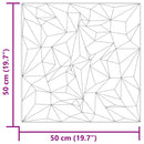 vidaXL 12 db zöld XPS ametisztmintás fali panel 50 x 50 cm 3 m²
