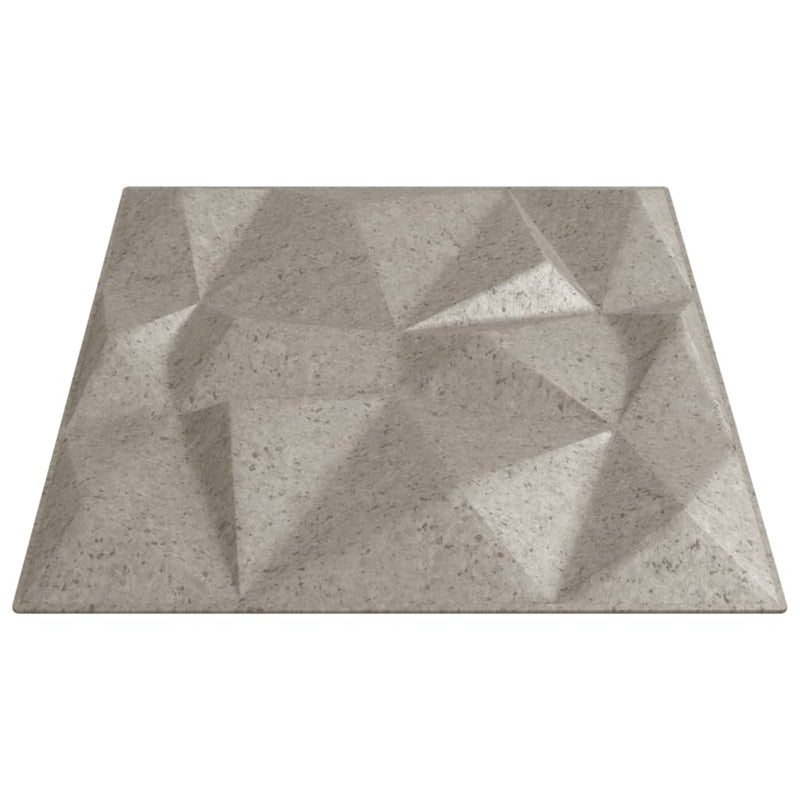 vidaXL 12 db betonmintás XPS gyémántmintás fali panel 50 x 50 cm 3 m²
