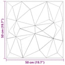 vidaXL 12 db zöld XPS gyémántmintás fali panel 50 x 50 cm 3 m²