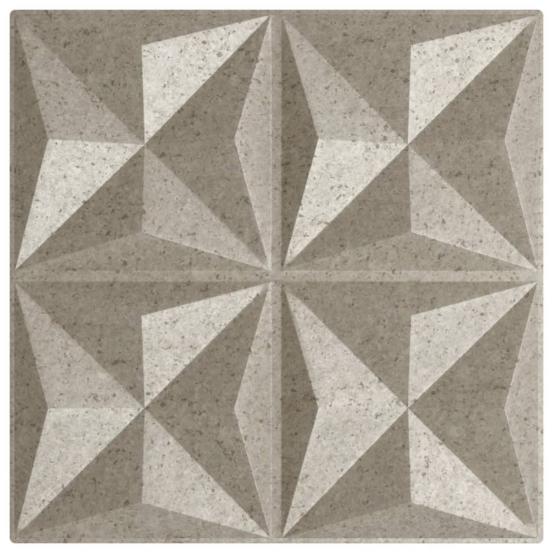 vidaXL 12 db betonmintás XPS origami fali panel 50 x 50 cm 3 m²
