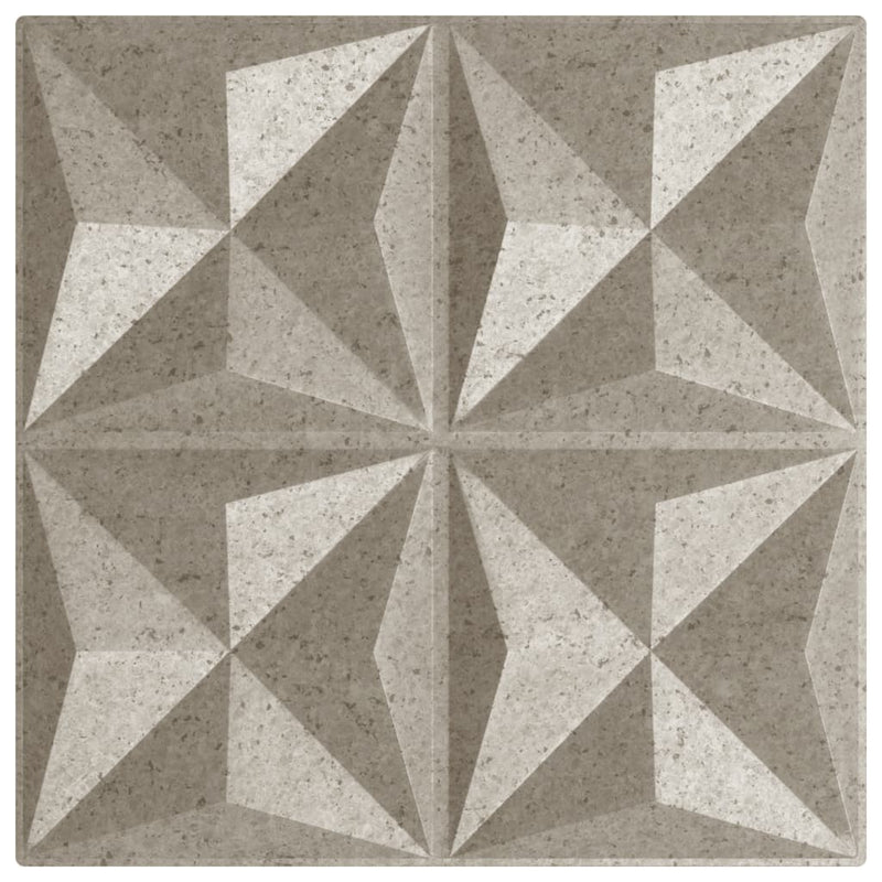 vidaXL 24 db betonmintás XPS origami fali panel 50 x 50 cm 6 m²