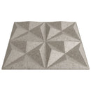 vidaXL 24 db betonmintás XPS origami fali panel 50 x 50 cm 6 m²