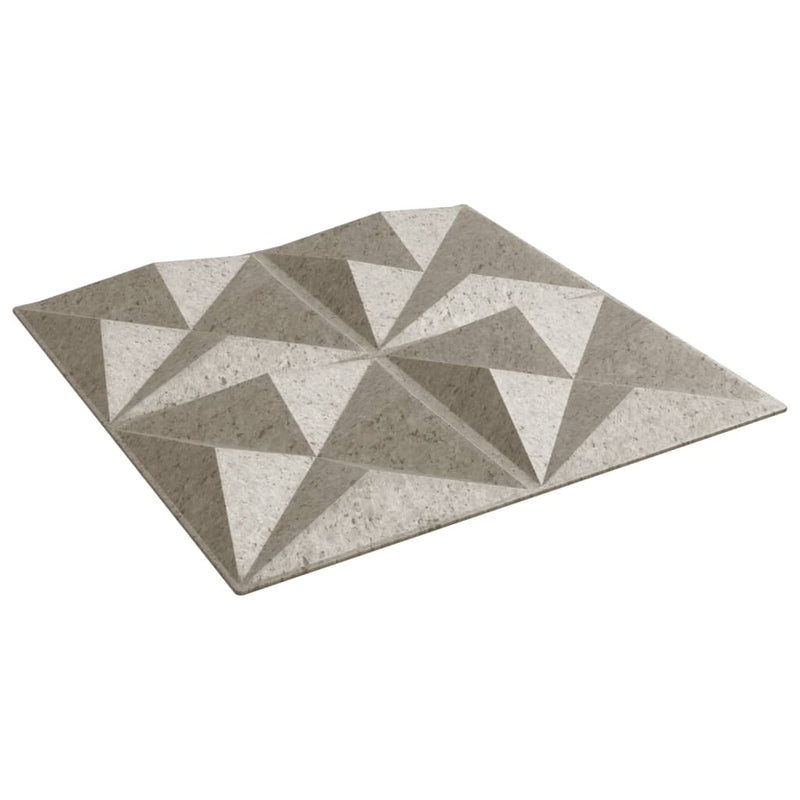vidaXL 48 db betonmintás XPS origami fali panel 50 x 50 cm 12 m²