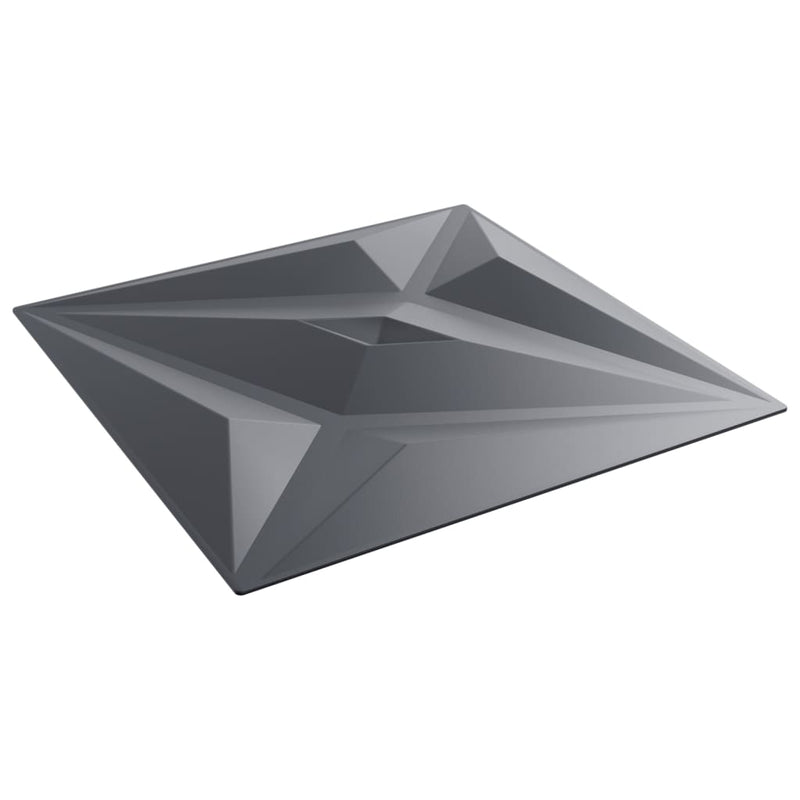 vidaXL 24 db szürke XPS csillagmintás fali panel 50 x 50 cm 6 m²