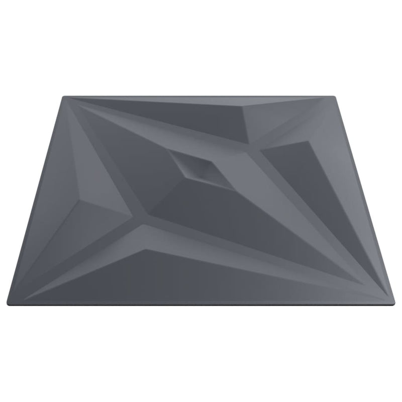 vidaXL 48 db szürke XPS csillagmintás fali panel 50 x 50 cm 12 m²