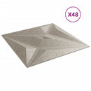 vidaXL 48 db betonmintás XPS csillagmintás fali panel 50 x 50 cm 12 m²