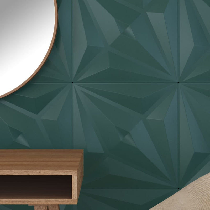 vidaXL 12 db zöld XPS csillagmintás fali panel 50 x 50 cm 3 m²