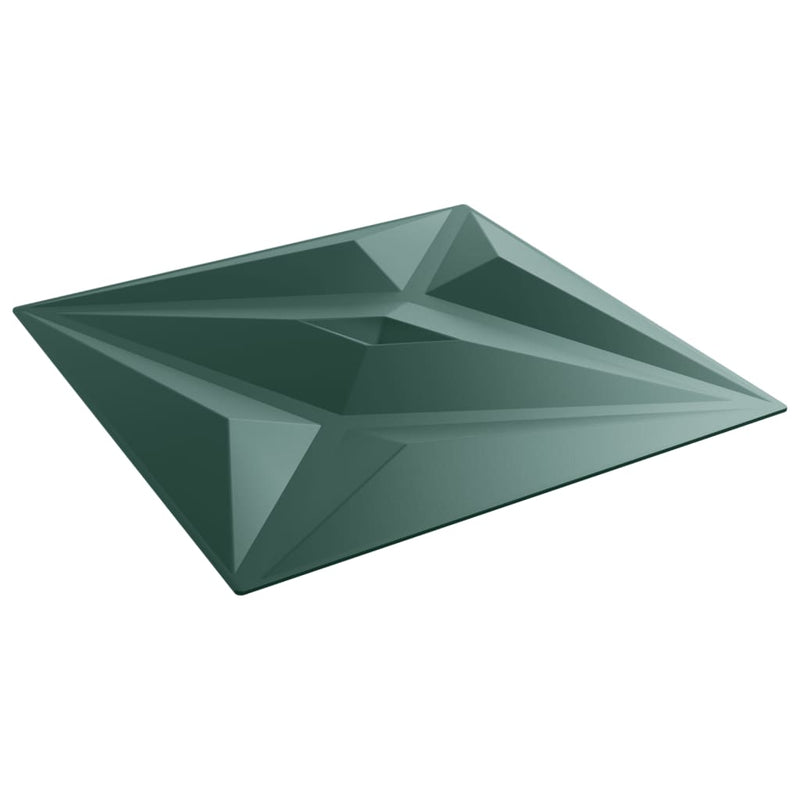vidaXL 12 db zöld XPS csillagmintás fali panel 50 x 50 cm 3 m²