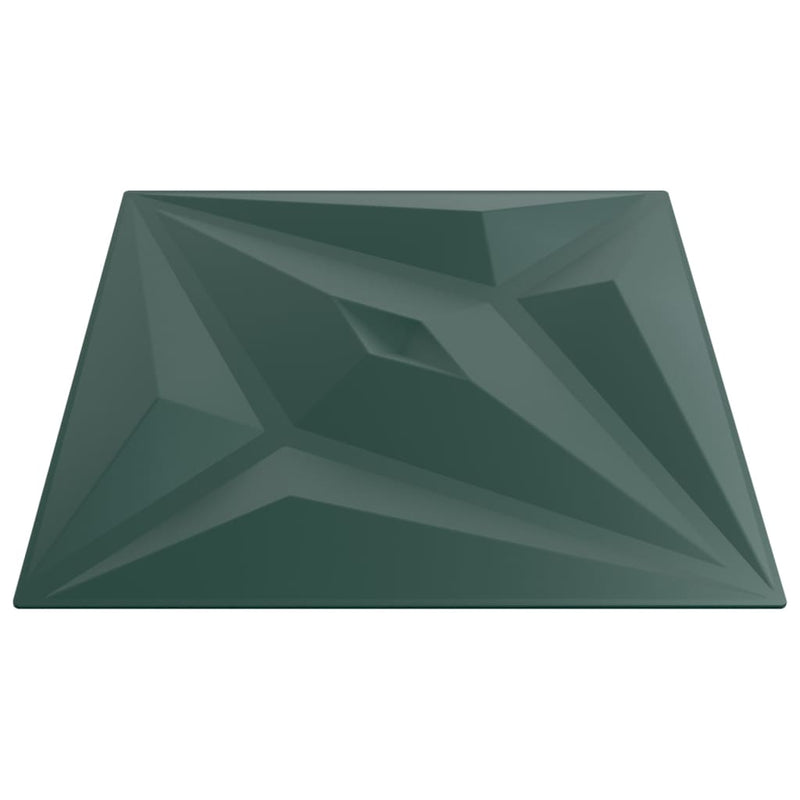 vidaXL 12 db zöld XPS csillagmintás fali panel 50 x 50 cm 3 m²