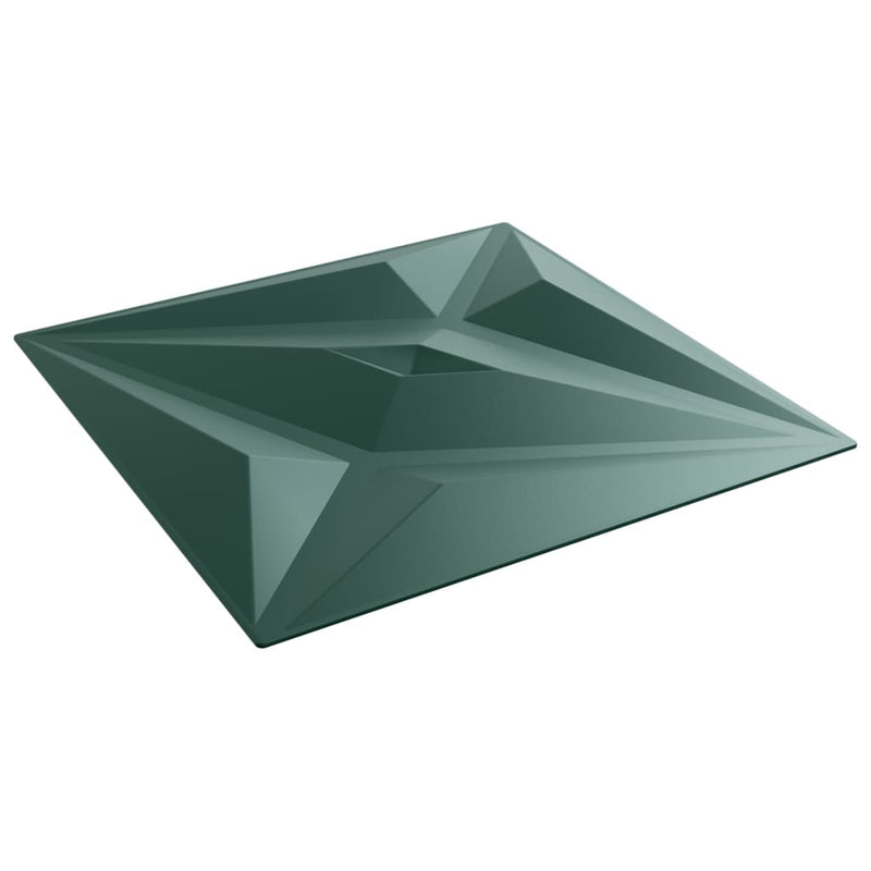 vidaXL 24 db zöld XPS csillagmintás fali panel 50 x 50 cm 6 m²