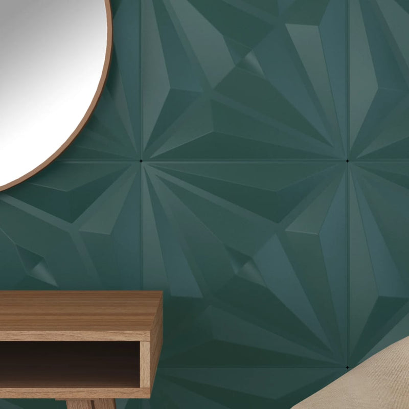 vidaXL 48 db zöld XPS csillagmintás fali panel 50 x 50 cm 12 m²