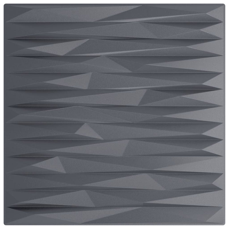 vidaXL 12 db szürke XPS kőmintás fali panel 50 x 50 cm 3 m²