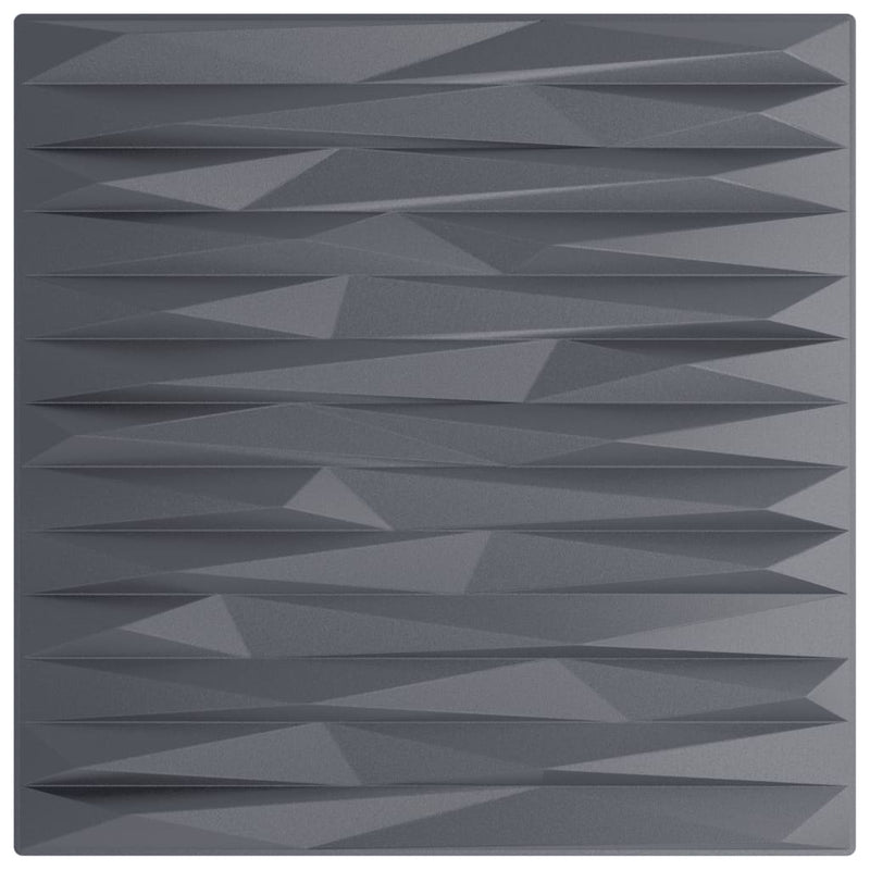 vidaXL 48 db szürke XPS kőmintás fali panel 50 x 50 cm 12 m²