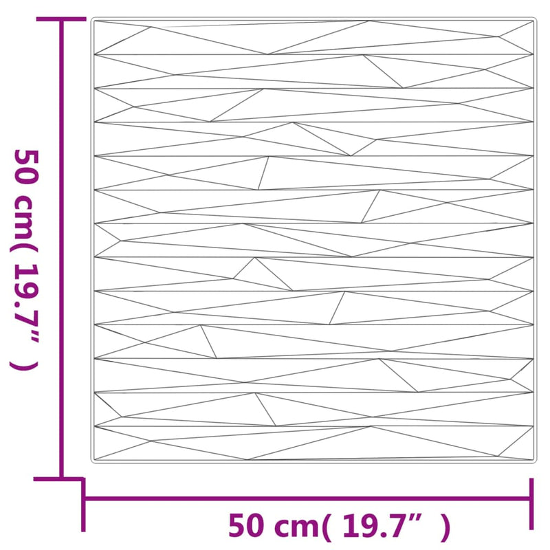 vidaXL 12 db betonmintás XPS kőmintás fali panel 50 x 50 cm 3 m²