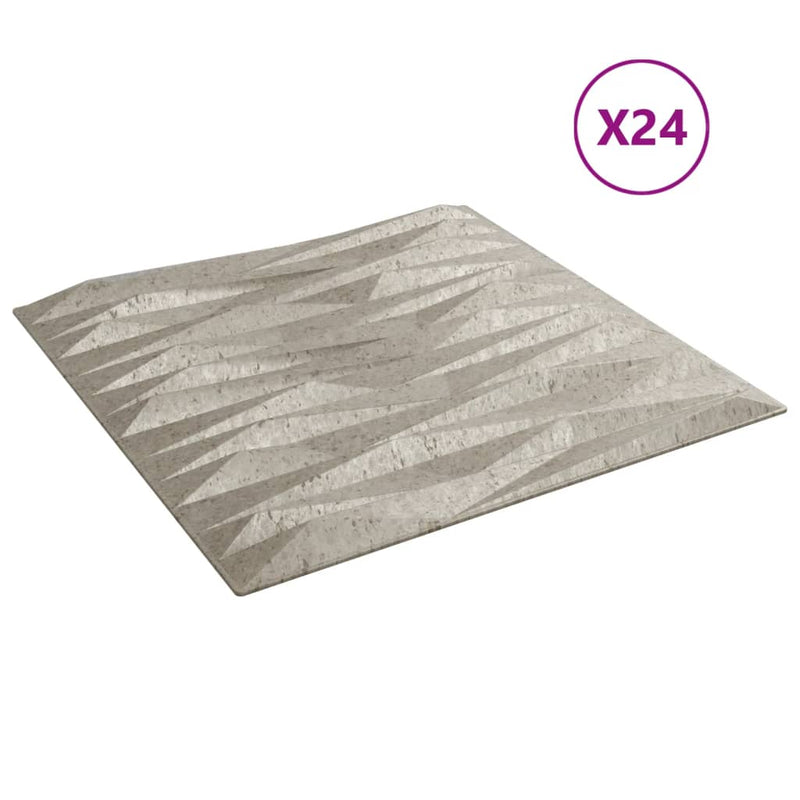 vidaXL 24 db betonmintás XPS kőmintás fali panel 50 x 50 cm 6 m²