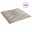 vidaXL 48 db betonmintás XPS kőmintás fali panel 50 x 50 cm 12 m²
