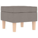 vidaXL tópszínű szövet hintaszék lábtartóval