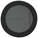 vidaXL fekete polirattan félkör kerti kanapé asztallal és párnákkal