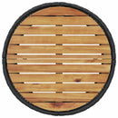 vidaXL fekete polirattan kerek kerti kanapé asztallal és párnákkal