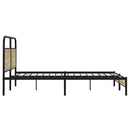 vidaXL sonoma tölgy színű fém ágykeret matrac nélkül 193 x 203 cm