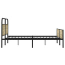 vidaXL sonoma tölgy színű fém ágykeret matrac nélkül 200 x 200 cm