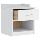 vidaXL SANDNES fehér tömör fenyőfa előszobapad 45x40x50 cm