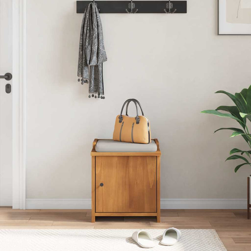 vidaXL SANDNES tömör fenyőfa előszobapad 45x40x50 cm