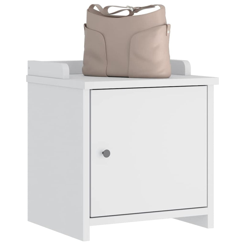 vidaXL SANDNES fehér tömör fenyőfa előszobapad 45x40x50 cm