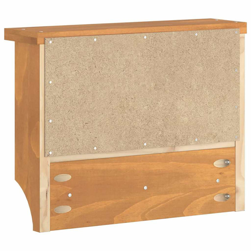 vidaXL SANDNES tömör fenyőfa falra szerelt kabátállvány 45x12x35 cm