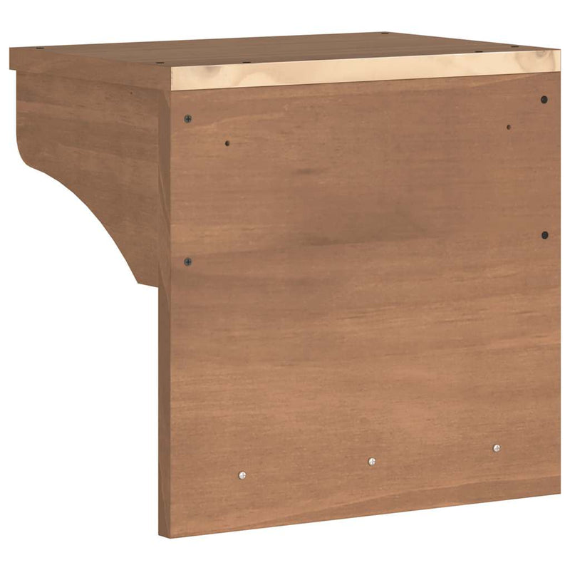vidaXL SANDNES tömör fenyőfa falra szerelt kabátállvány 43x30x42 cm