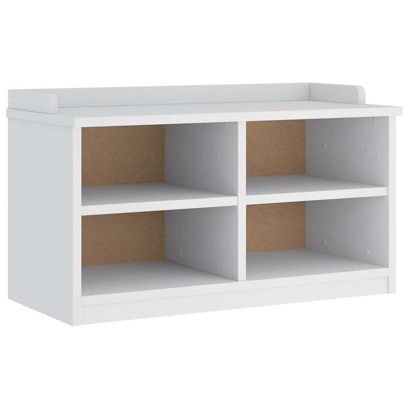 vidaXL SANDNES fehér tömör fenyőfa előszobapad 87x40x50 cm