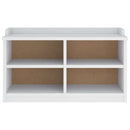 vidaXL SANDNES fehér tömör fenyőfa előszobapad 87x40x50 cm