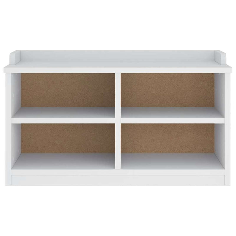 vidaXL SANDNES fehér tömör fenyőfa előszobapad 87x40x50 cm