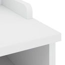 vidaXL SANDNES fehér tömör fenyőfa előszobapad 87x40x50 cm