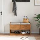 vidaXL SANDNES tömör fenyőfa előszobapad 87x40x50 cm