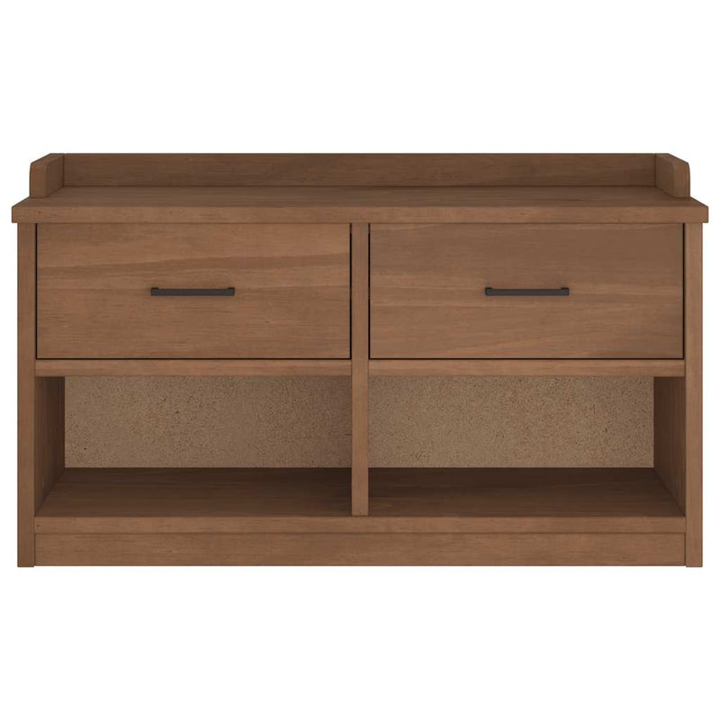 vidaXL SANDNES tömör fenyőfa előszobapad 87x40x50 cm