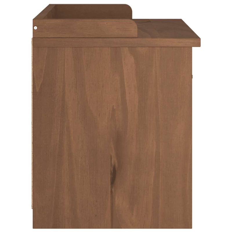 vidaXL SANDNES tömör fenyőfa előszobapad 87x40x50 cm