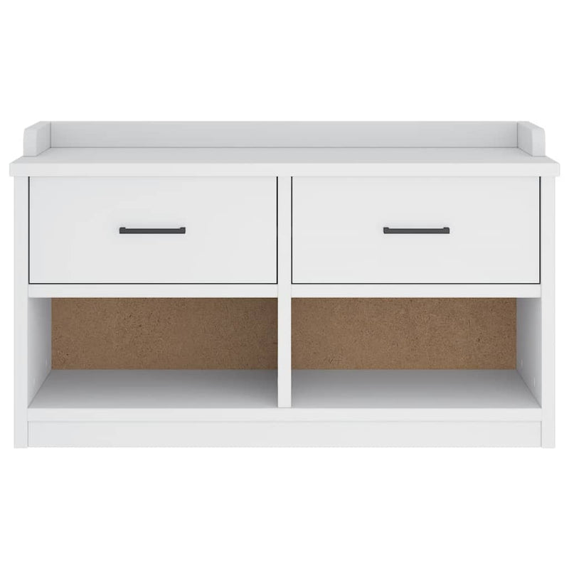 vidaXL SANDNES fehér tömör fenyőfa előszobapad 87x40x50 cm
