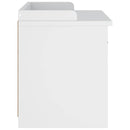 vidaXL SANDNES fehér tömör fenyőfa előszobapad 87x40x50 cm